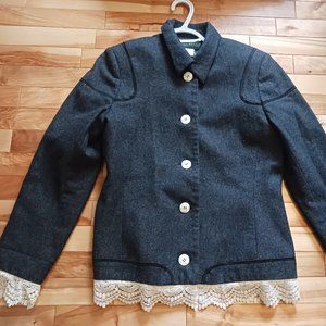 SALE!!!Upcycled Edwardian Feel Vintage Harve Benard Wool jacket